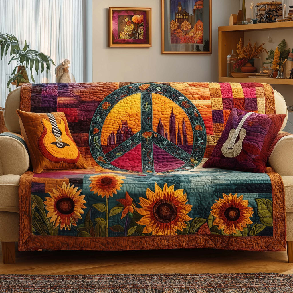 Sunflower Peace Sofa Cover
