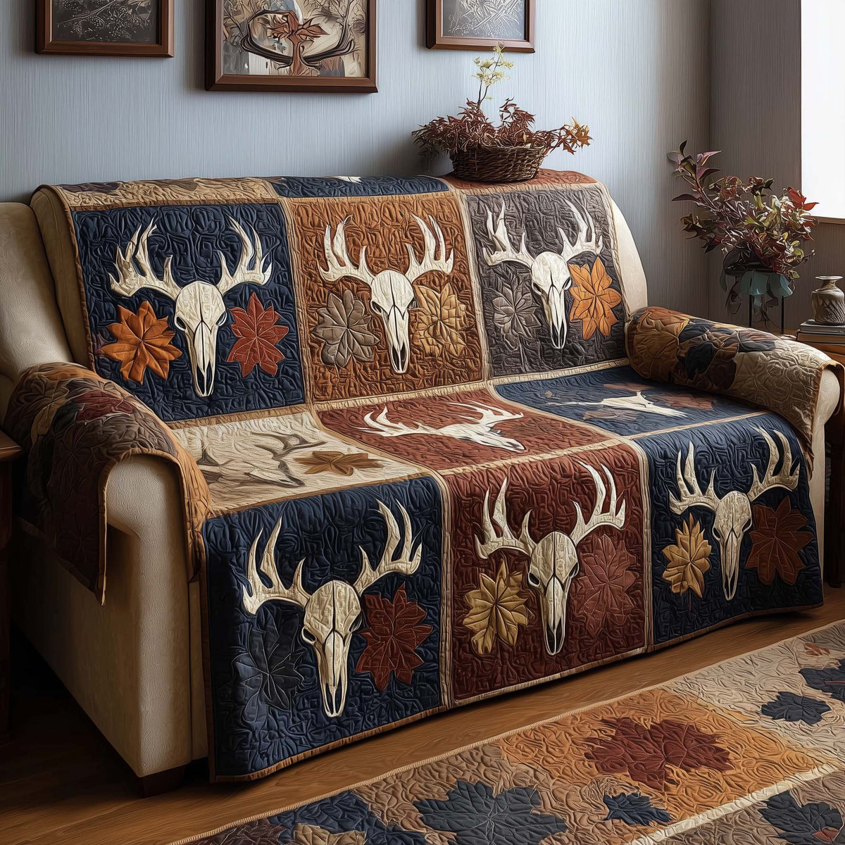 Harvest Skulls Sofa Cover