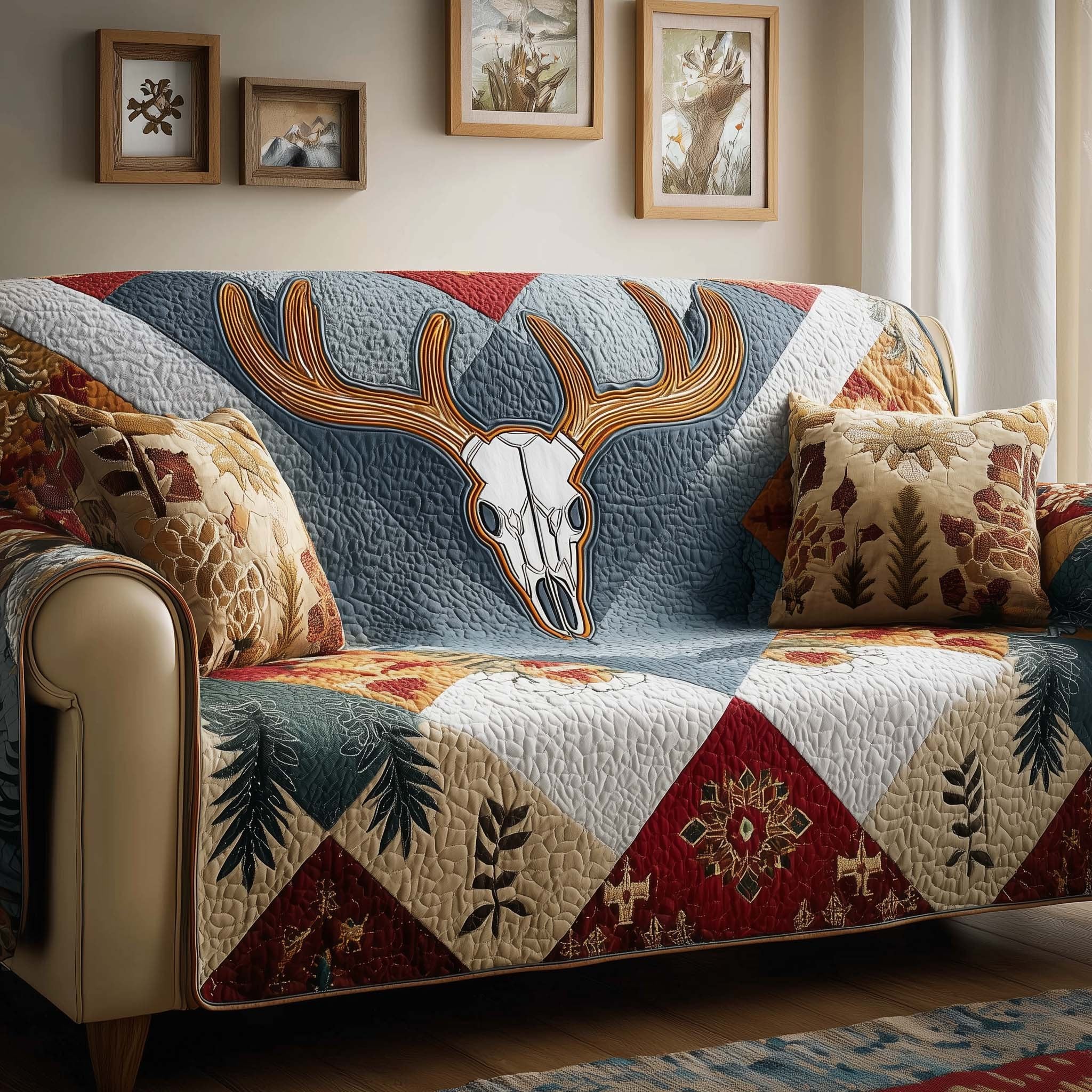 Rustic Crown Sofa Cover