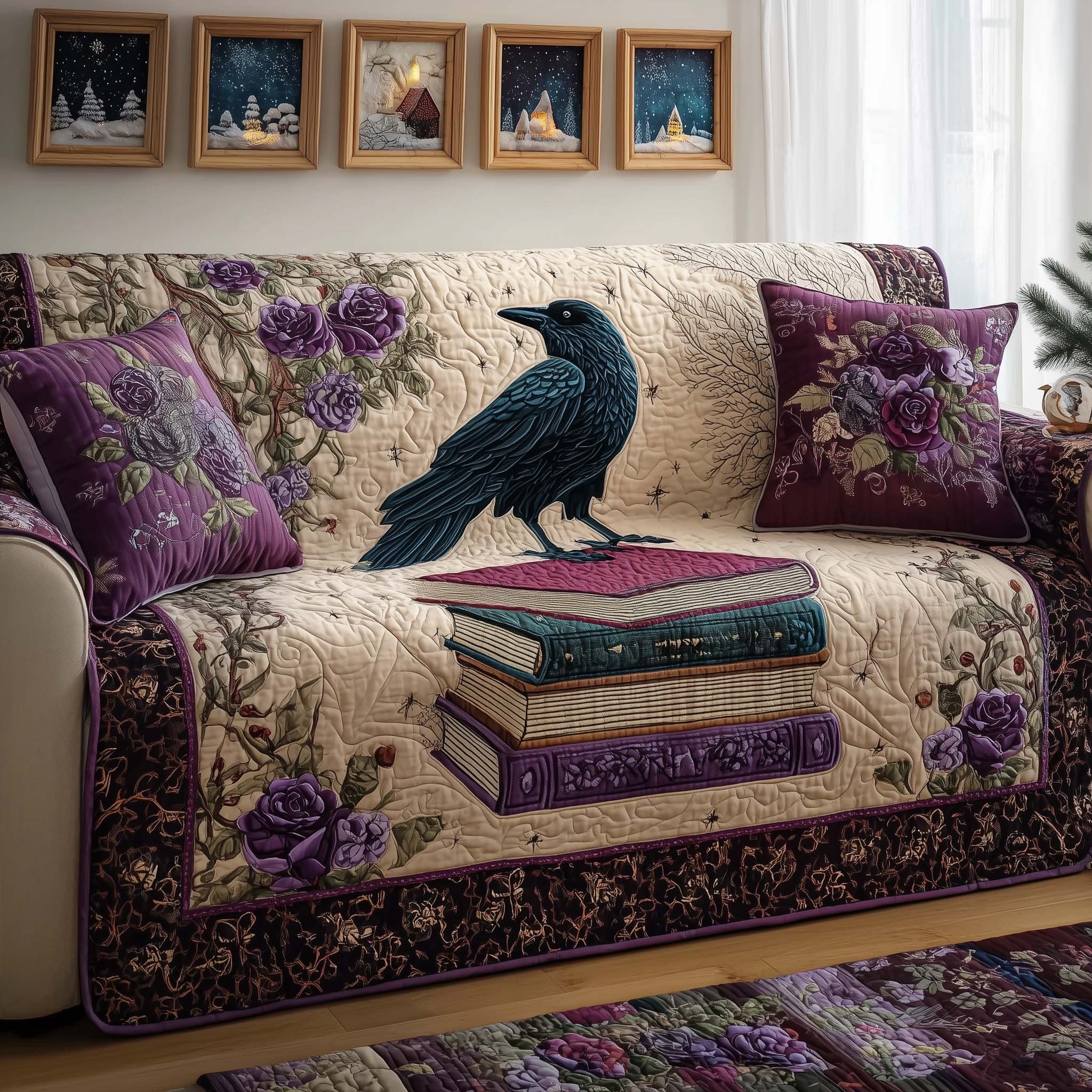 Raven Library Sofa Cover