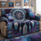 Dreamcatcher in the Purple Galaxy Sofa Cover