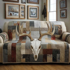 Ivory Antlers Sofa Cover
