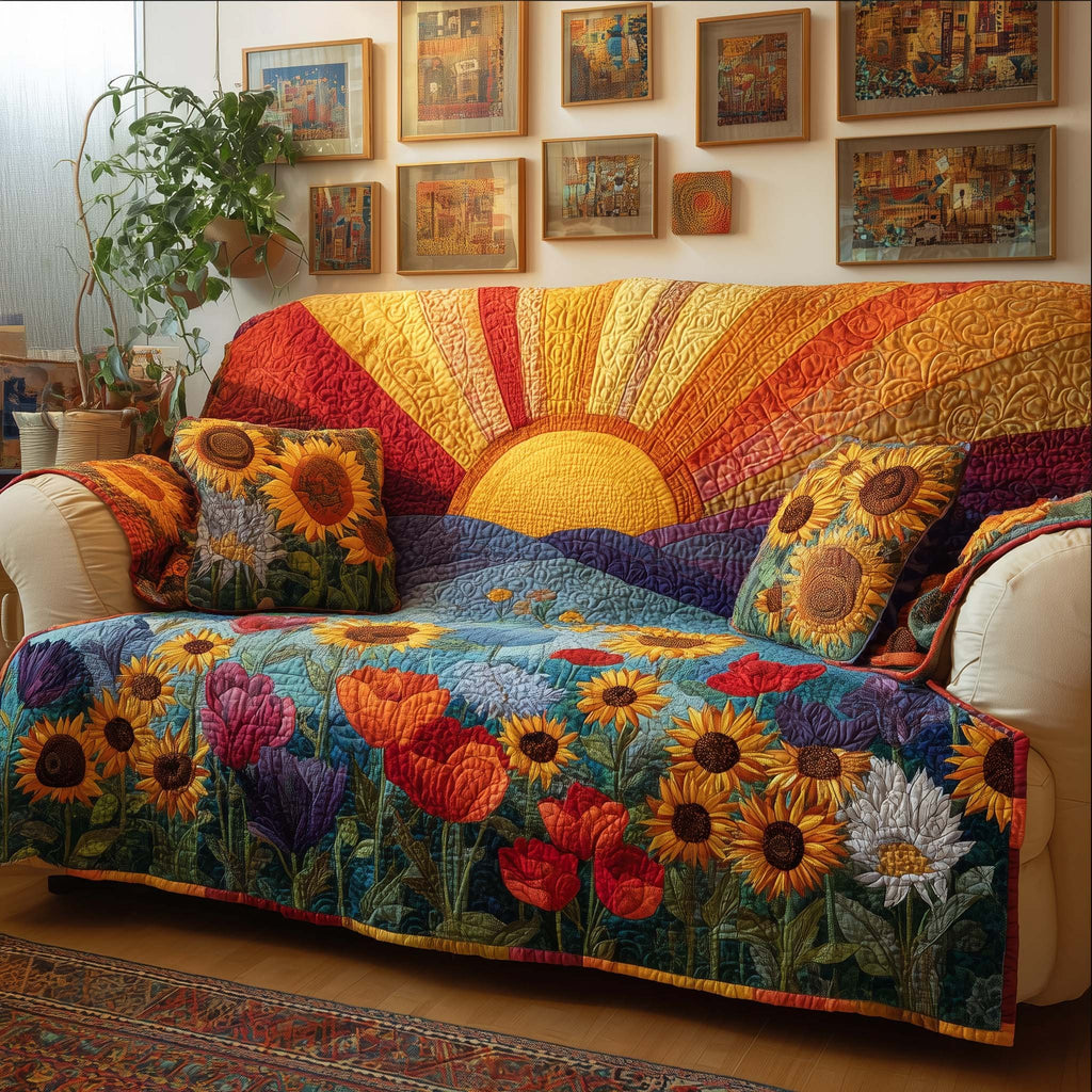 Radiant Meadow Sofa Cover