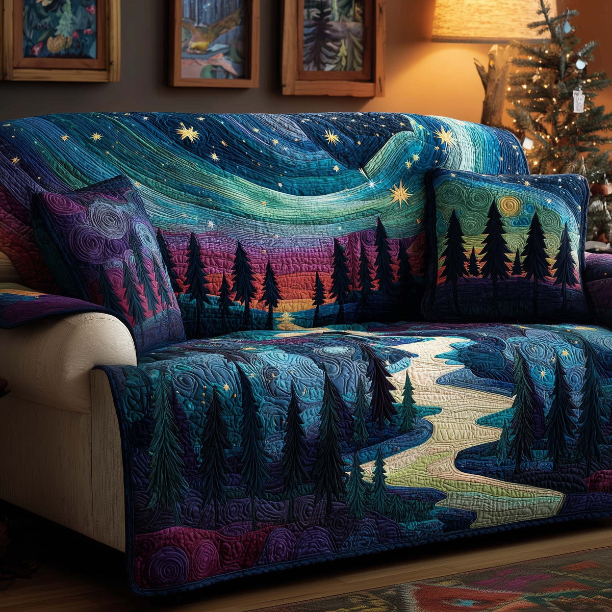 Starlit Aurora Sofa Cover