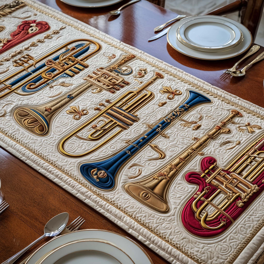 Brass Harmony Table Runner
