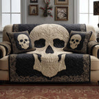 Ivory Skull Sofa Cover