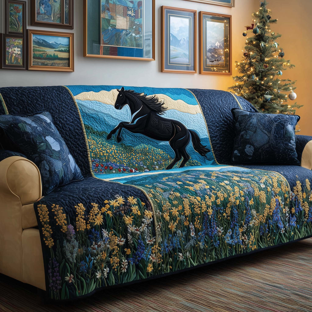 Holiday Stallion Sofa Cover