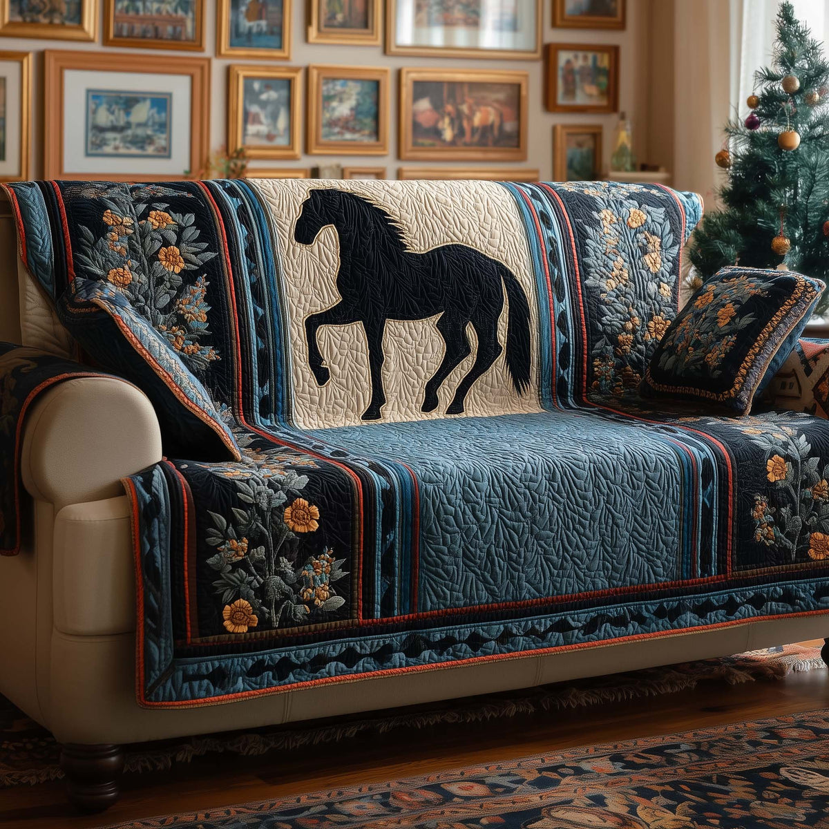 Classic Stallion Sofa Cover