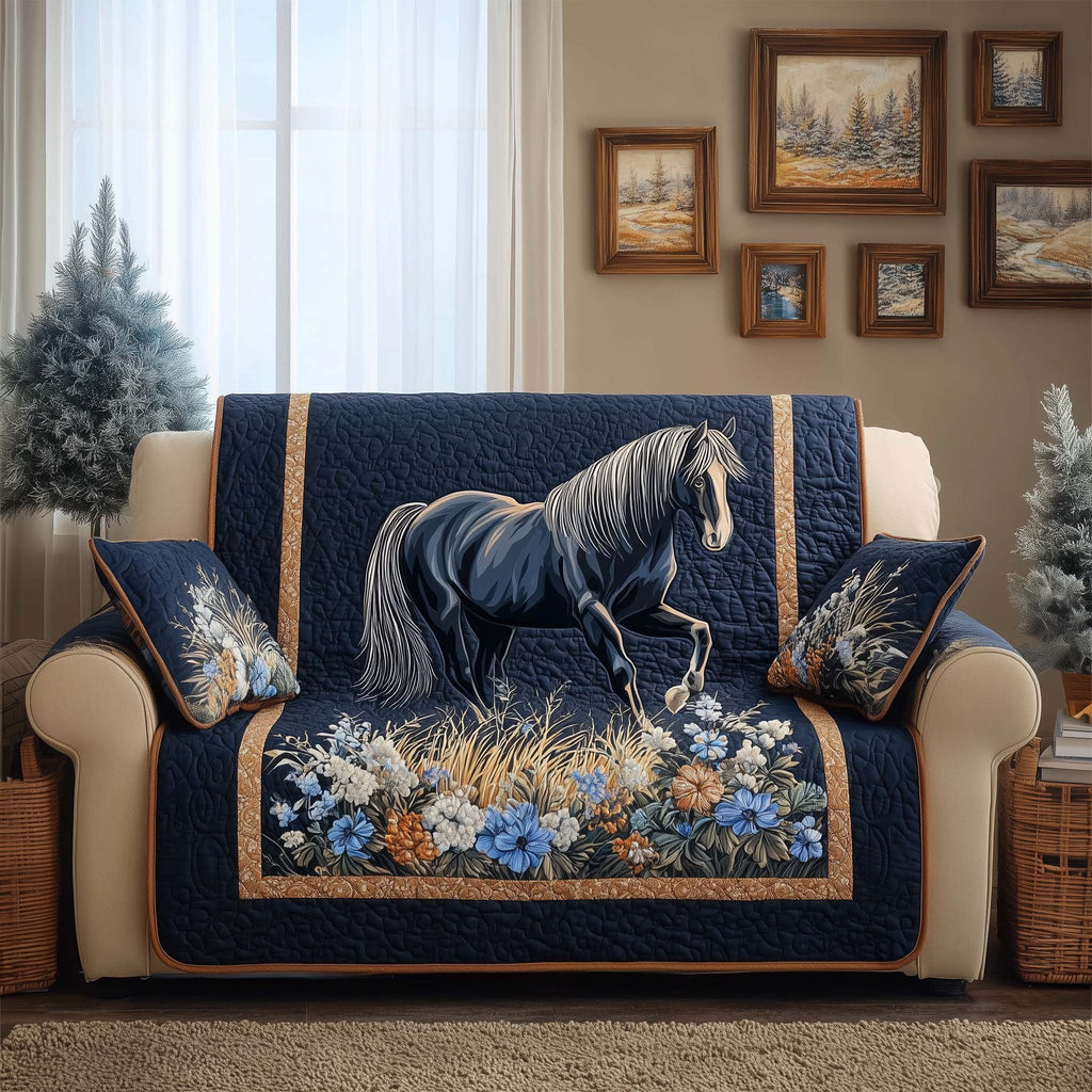 Frosted Horse Sofa Cover