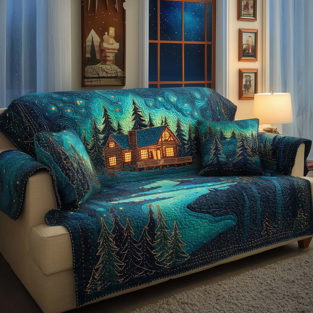 Starlit Lodge Sofa Cover
