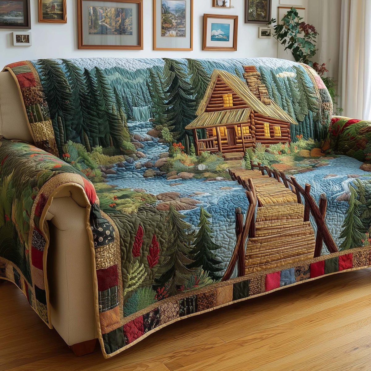 River Cabin Sofa Cover