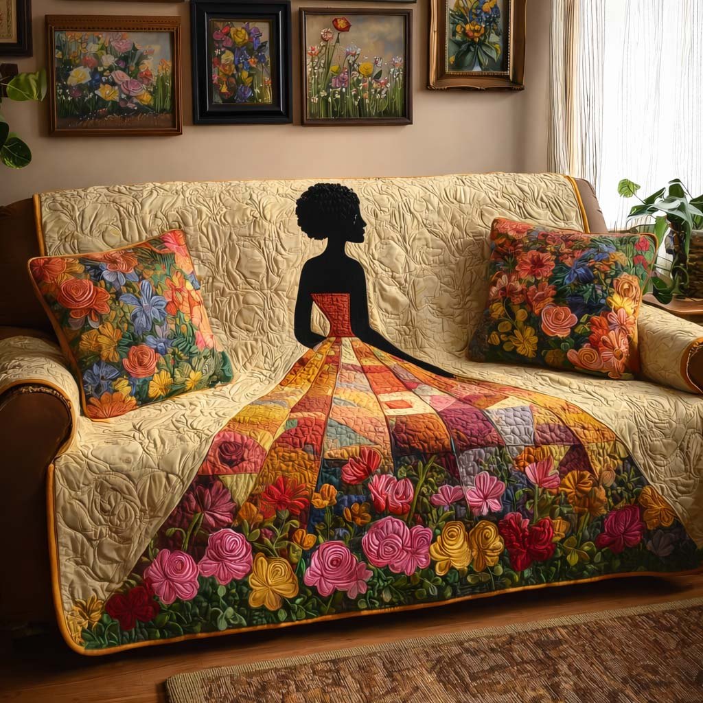 Floral Solace Sofa Cover