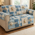Blue Shore Sofa Cover