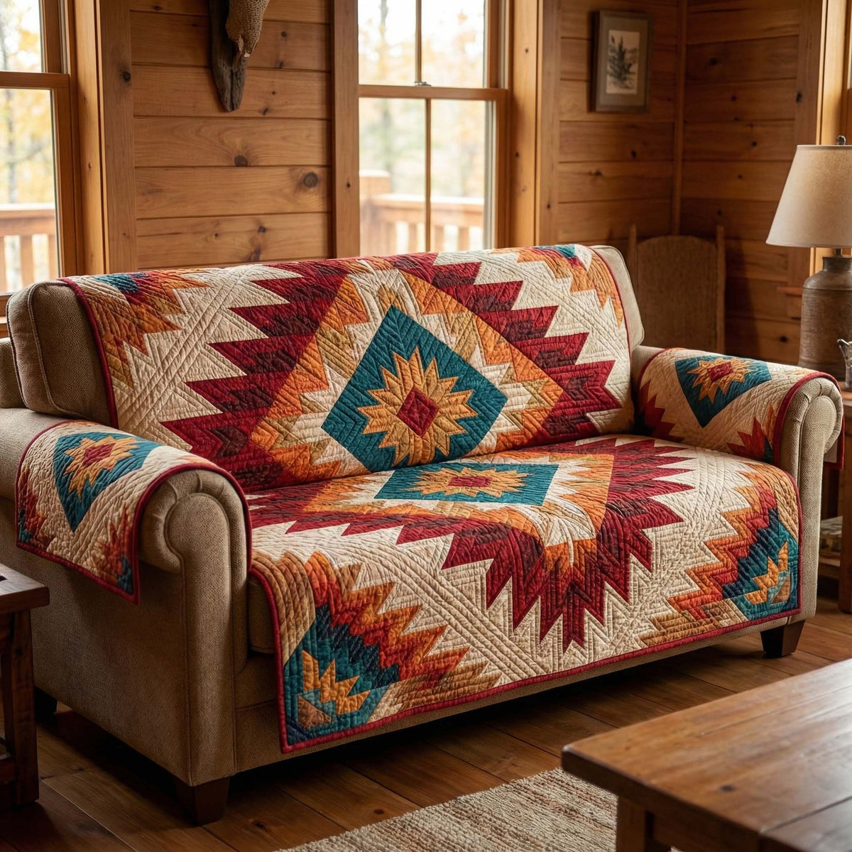 Desert Chevron Sofa Cover