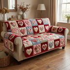 Rose Hearts Sofa Cover