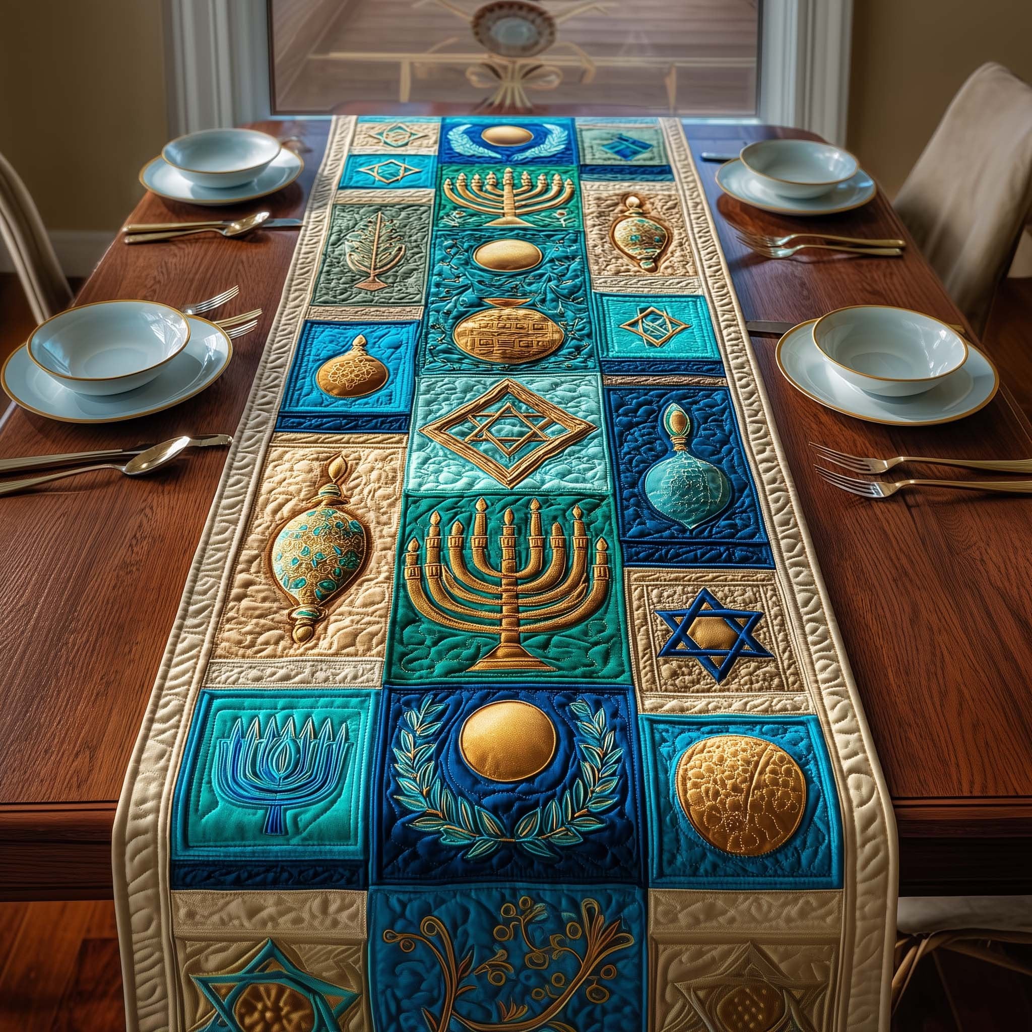 Royal Symbols Table Runner