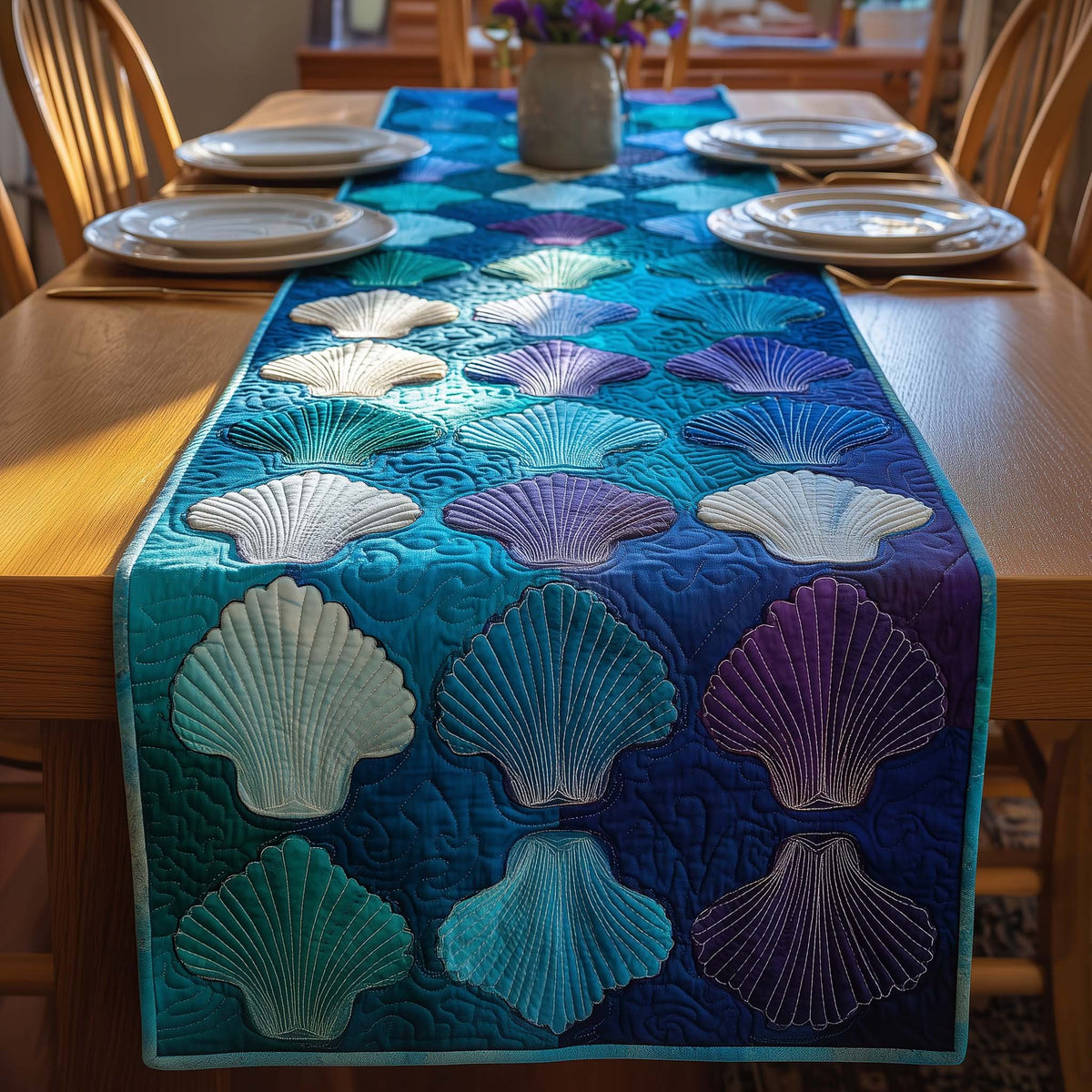 Shell Gradient Table Runner