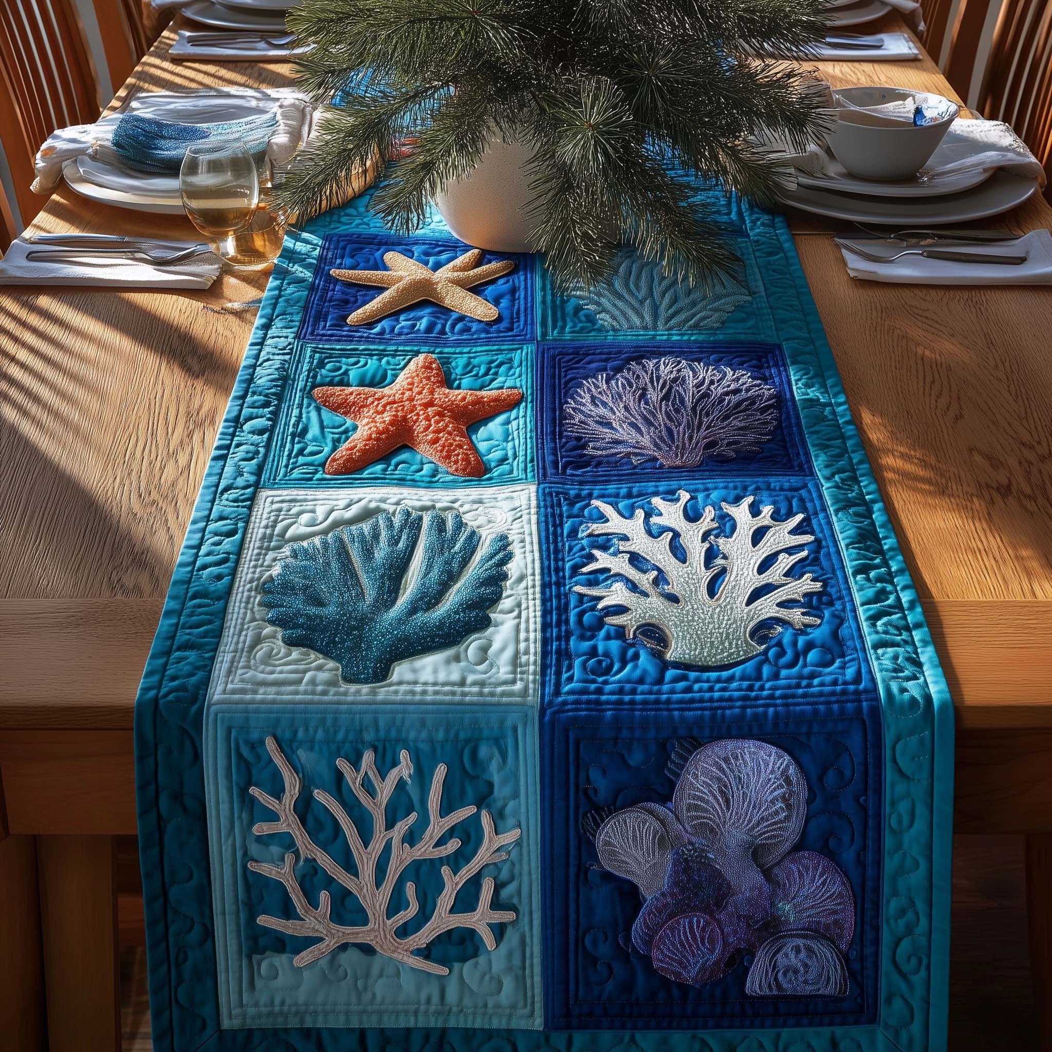 Reef Elegance Table Runner