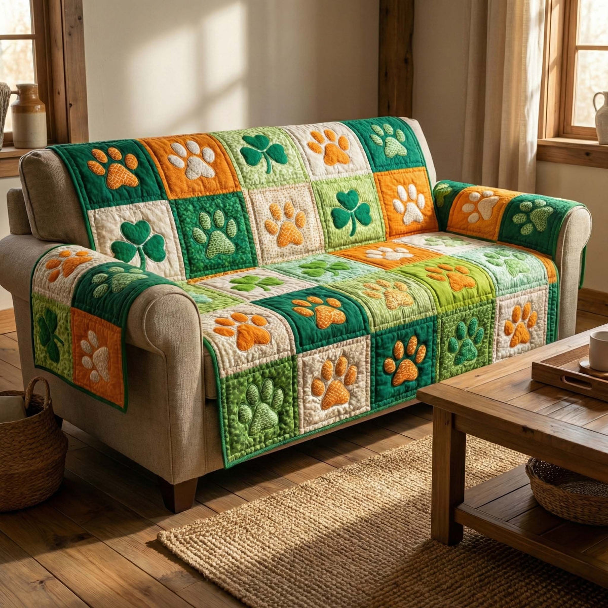 Emerald Paws Sofa Cover
