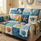 Ocean Blocks Sofa Cover