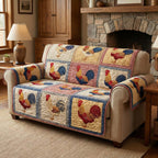 Classic Roosters Sofa Cover