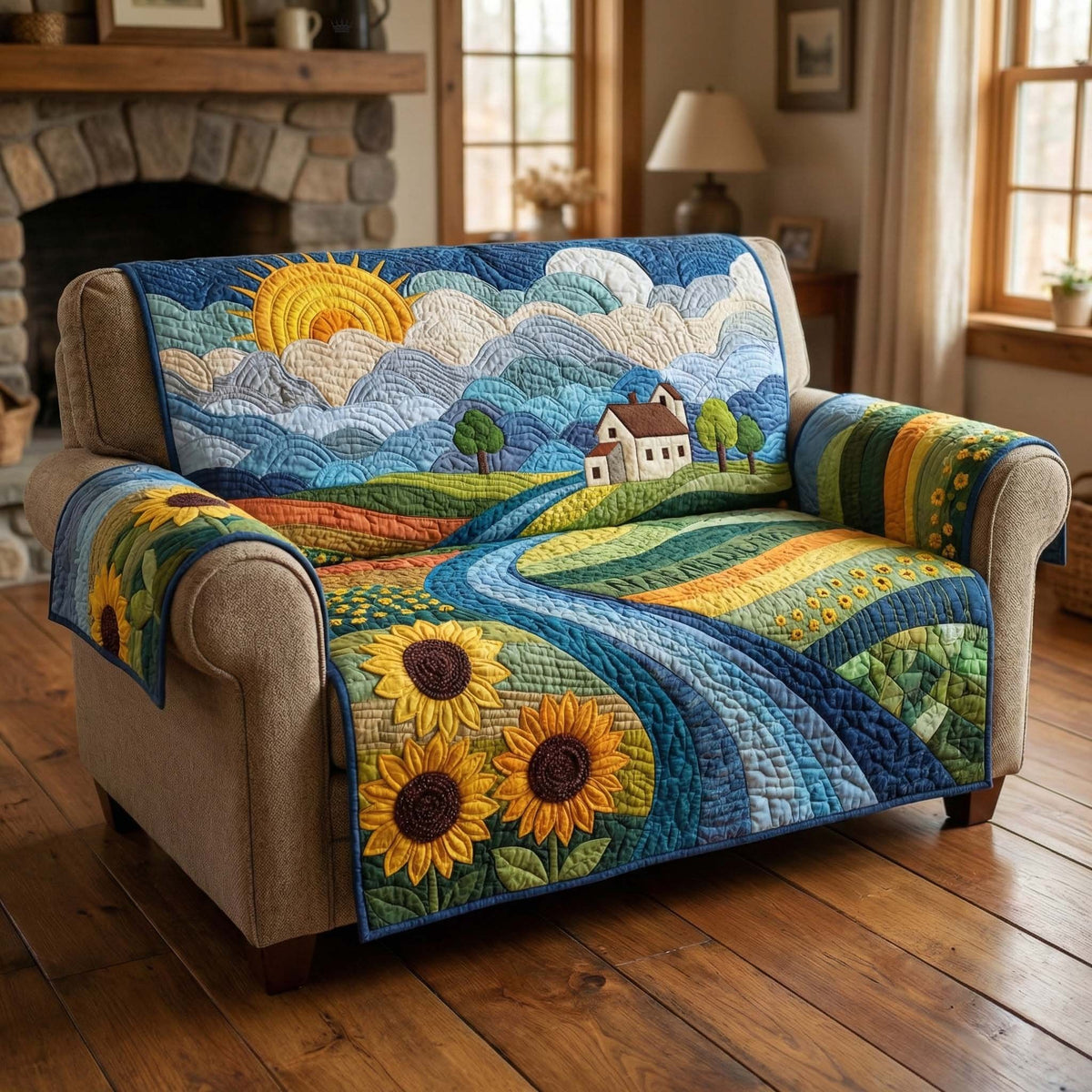 Sunflower Valley Sofa Cover