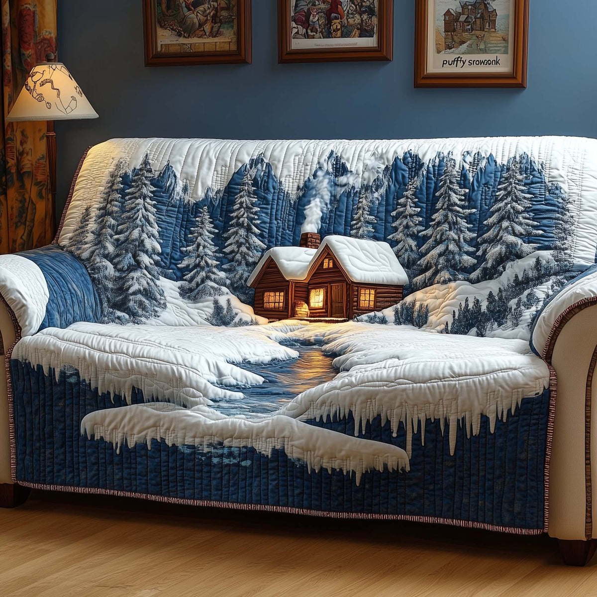 Smoky Cabin Sofa Cover