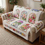 Rose Window Garden Sofa Cover