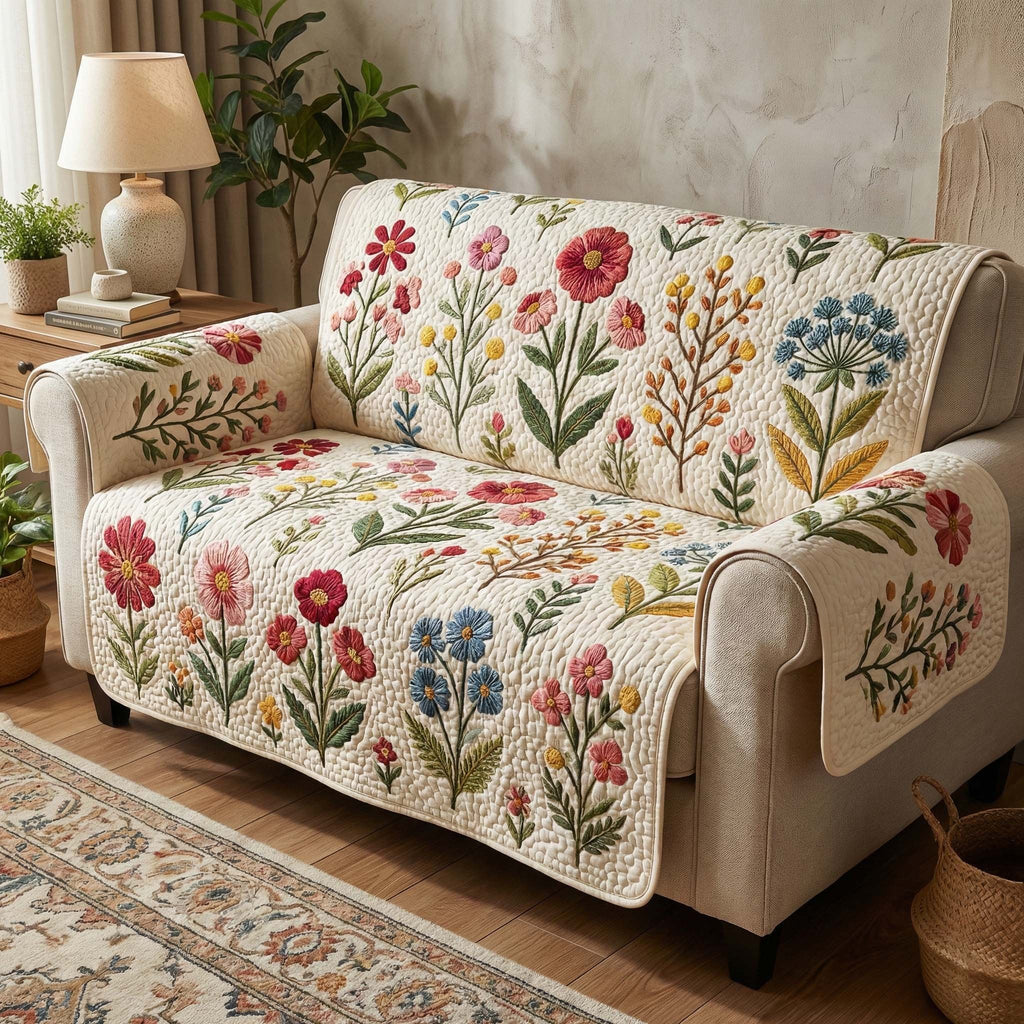 Botanical Meadow Sofa Cover