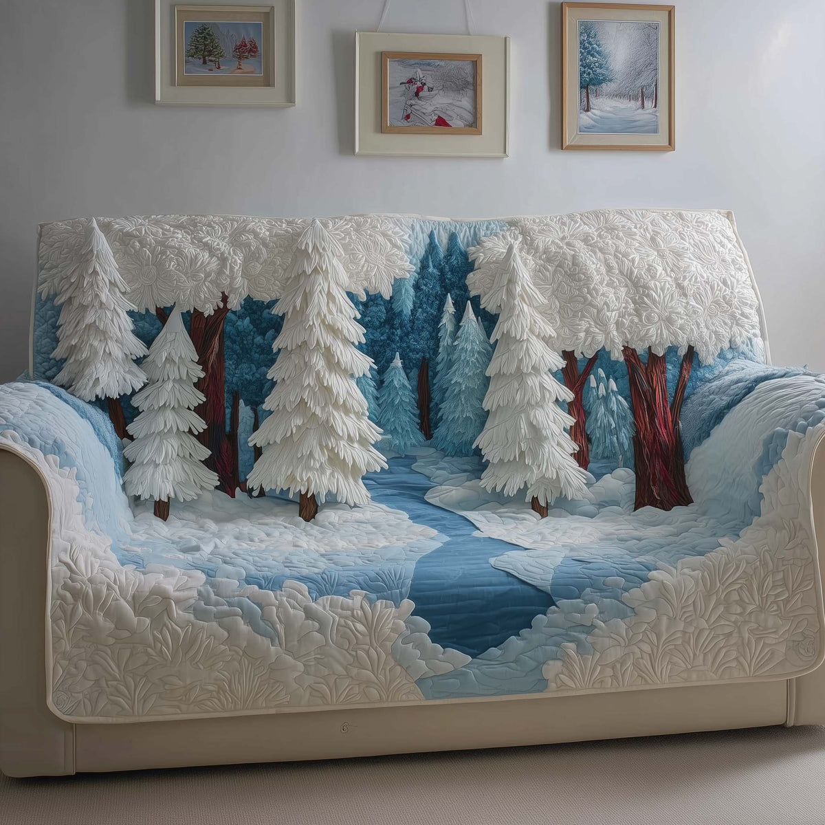 Winter River Sofa Cover