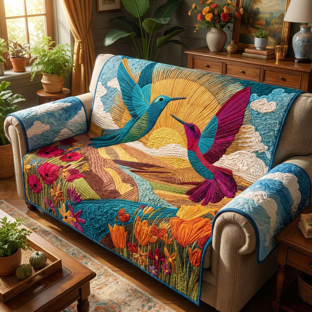 Golden Sky Sofa Cover