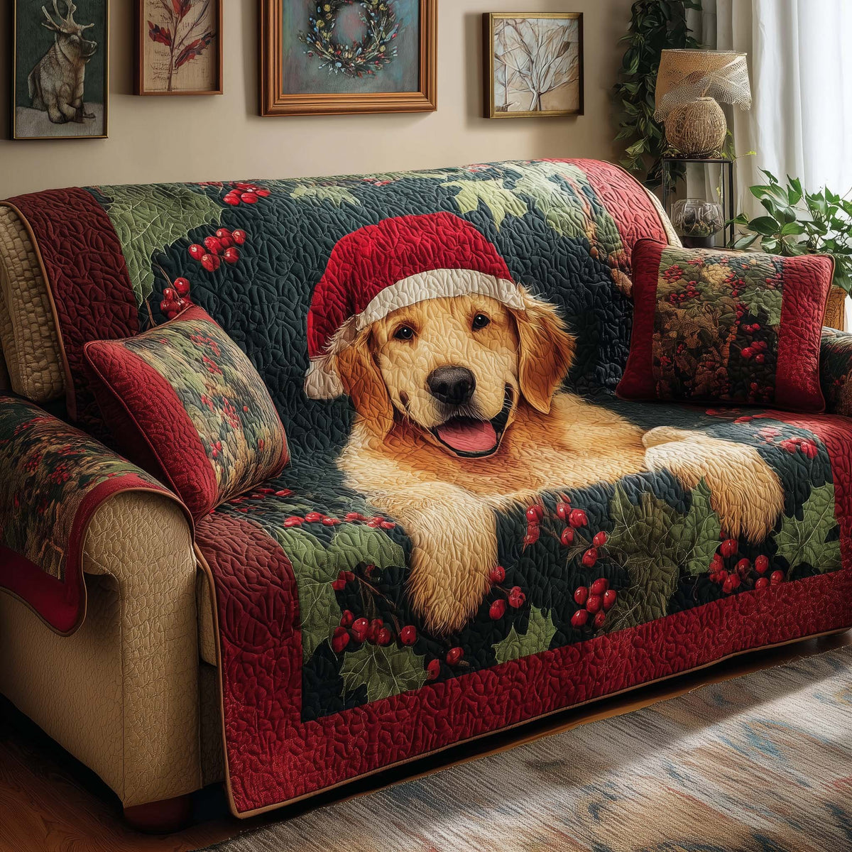 Holly Pup Sofa Cover