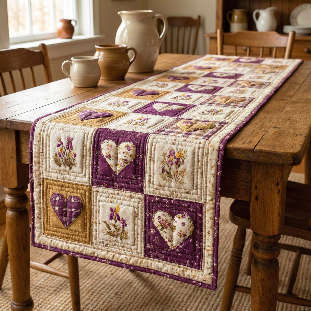 Country Lavender Table Runner