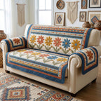 Boho Daisies Sofa Cover
