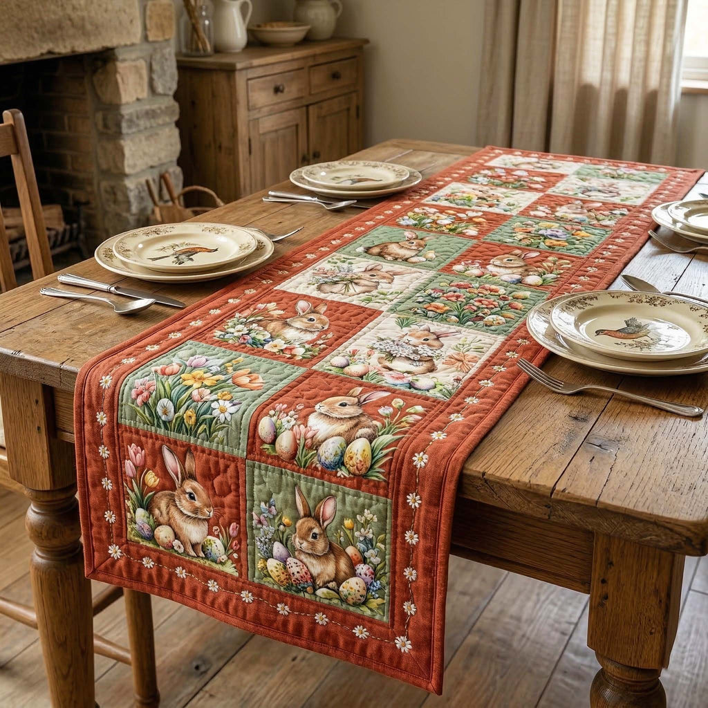 Spring Bunnies Table Runner
