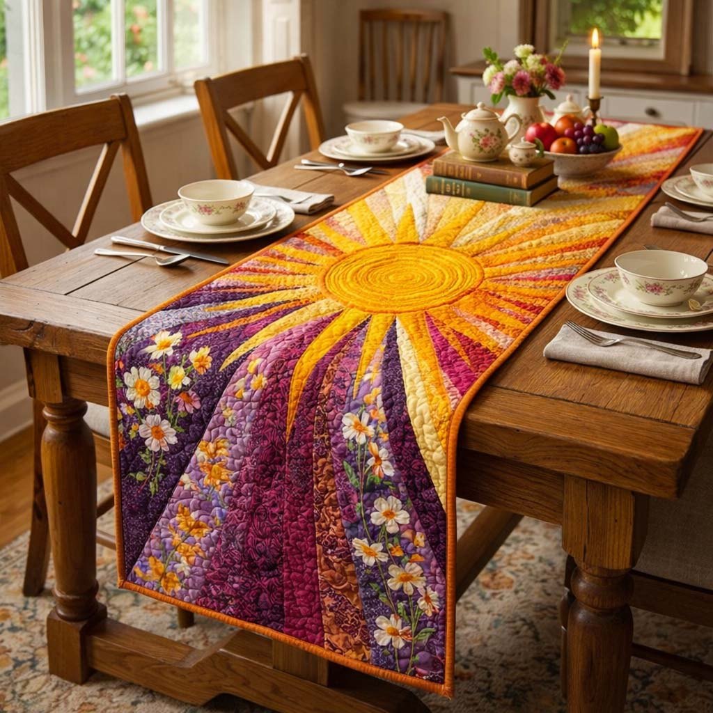 Golden Sun Table Runner