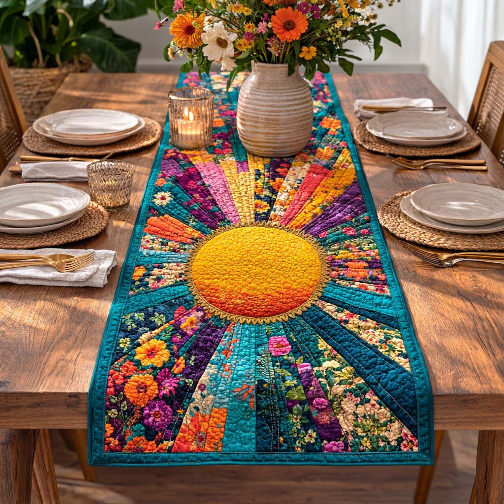 Floral Sun Table Runner
