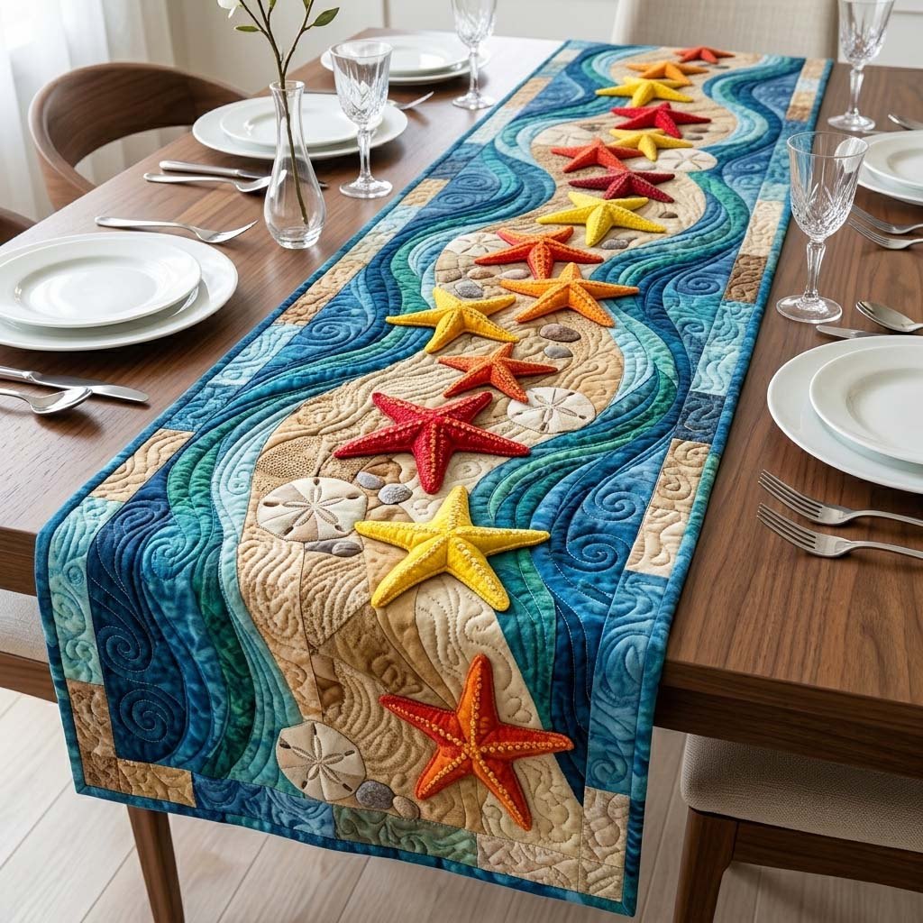 Starfish Wave Table Runner