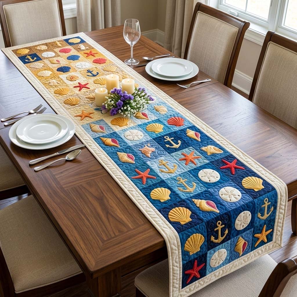 Anchor Shell Table Runner