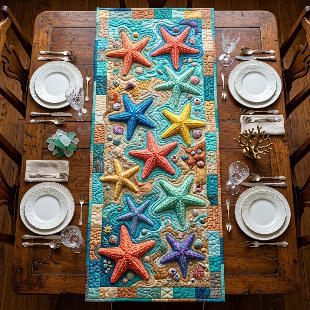 Ocean Starfish Table Runner