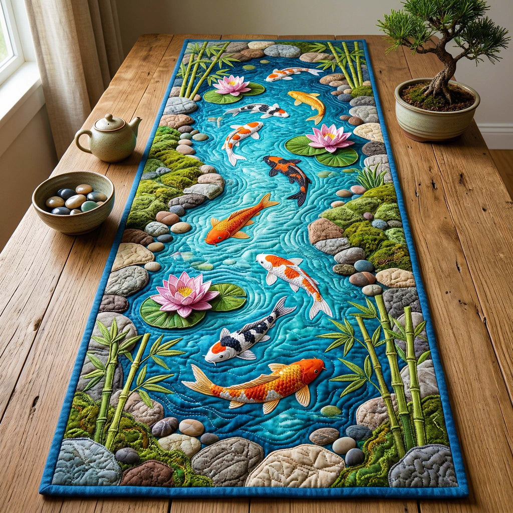 Bamboo Koi Table Runner