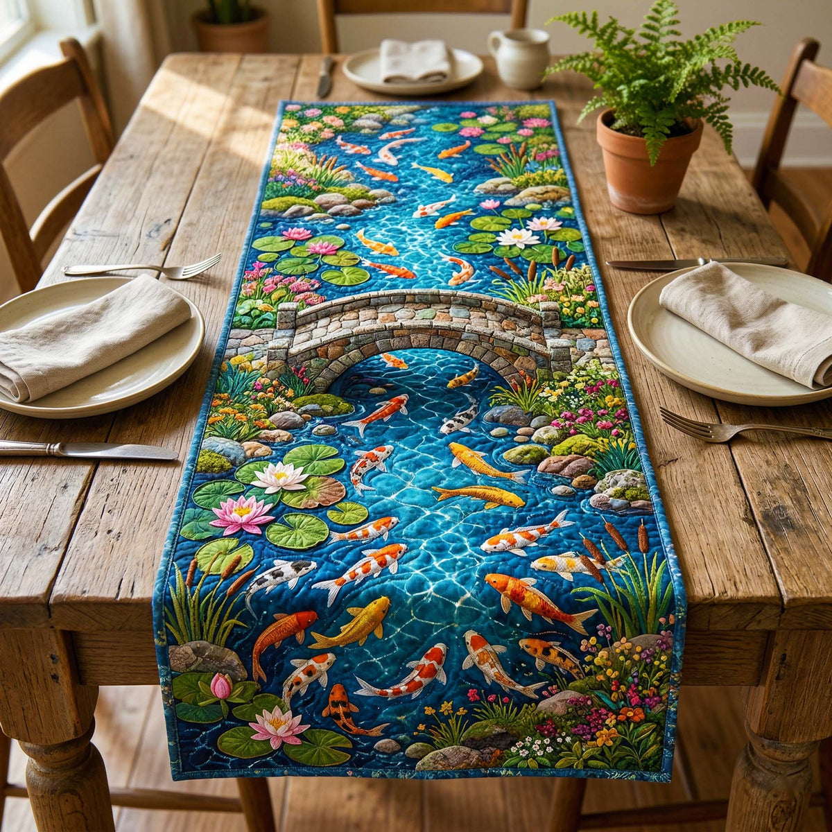 Stone Bridge Table Runner