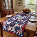 250 Seal Blocks with Fireworks Table Runner