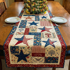 Star Blocks with 1776 and 2026 Table Runner