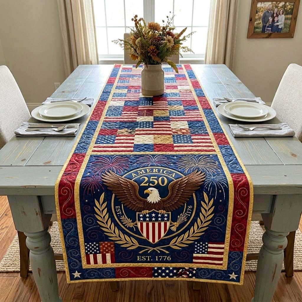 Eagle Anniversary Table Runner
