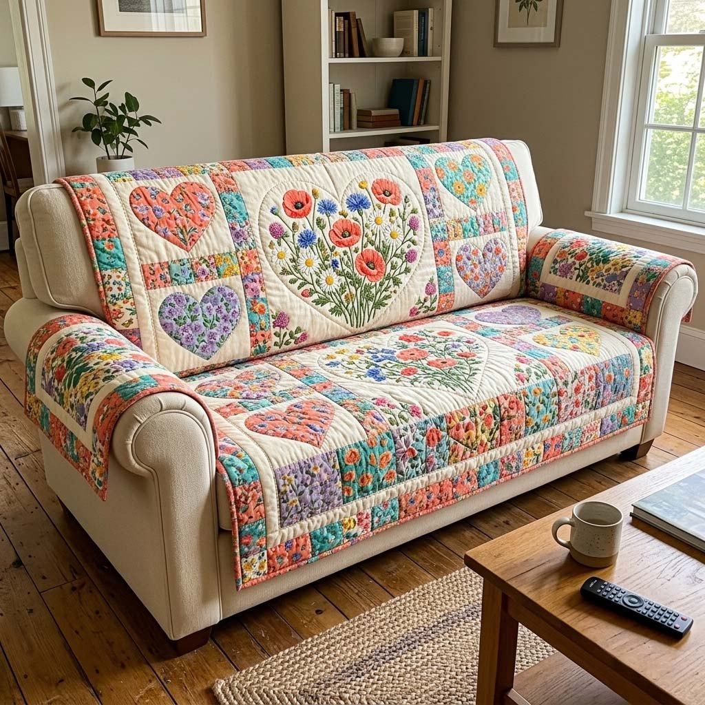 Petal Passion Sofa Cover