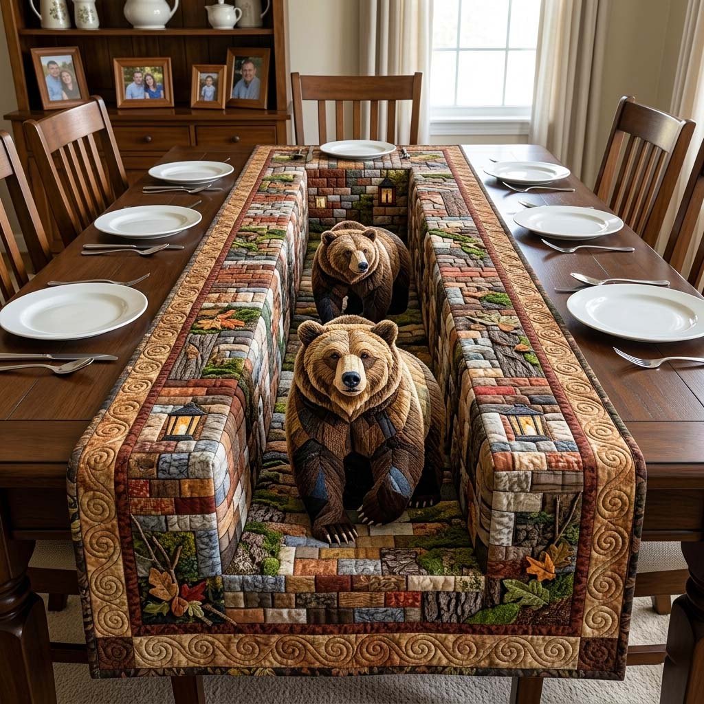Bear Tunnel Table Runner
