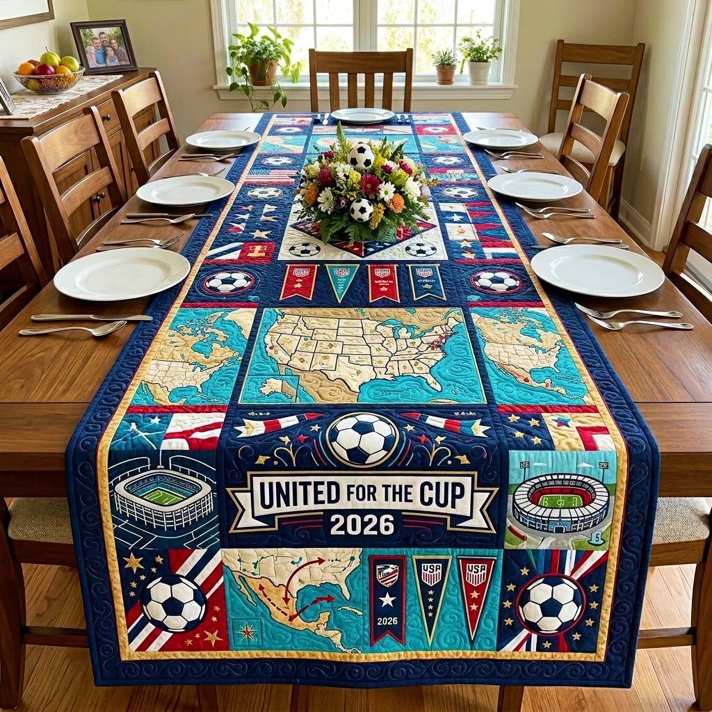 United for the Cup Table Runner