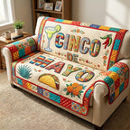 Cinco de Mayo with Taco and Agave Sofa Cover