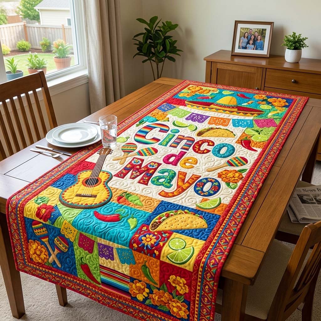 Cinco de Mayo with Papel Picado Table Runner